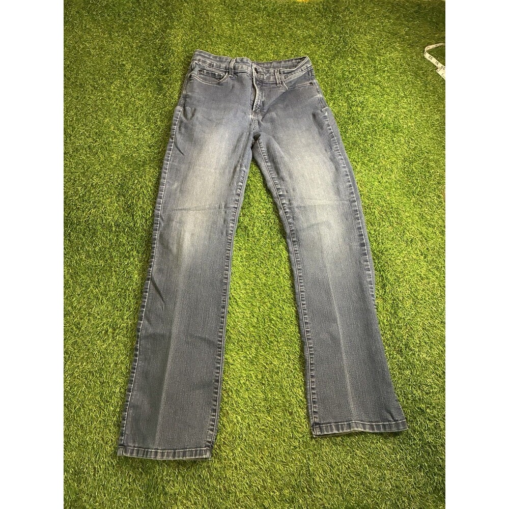 NYDJ Barbara Bootcut Jeans Womens 8 Lift Tuck Technology Stretch Blue Denim